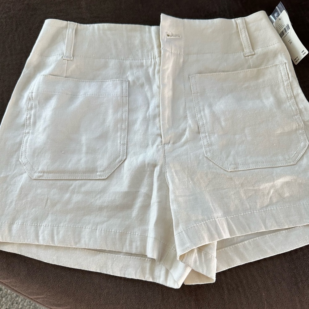 Anthropologie Maeve Women's Cream Shorts